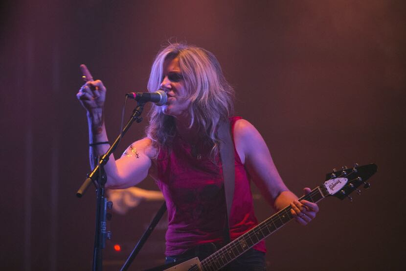 L7 performs at Granada Theater in Dallas, Texas, Thursday, July 14, 2016.