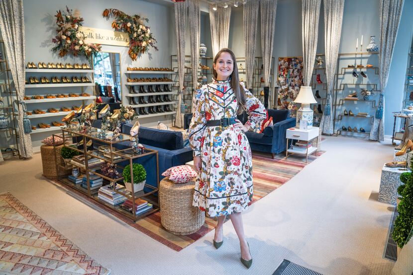 Sarah Flint photographed in her pop up store at 409 W. Broadway in New York's Soho...