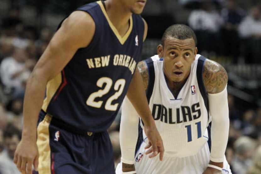 Dallas Mavericks point guard Monta Ellis (11) against the New Orleans Pelicans in the first...
