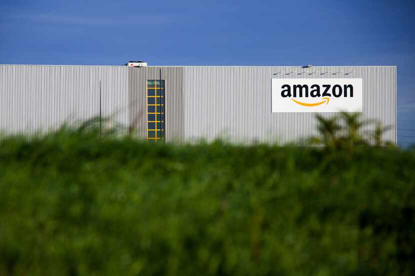 This Sept.19, 2013 photo shows the new logistics center of online merchant Amazon in...