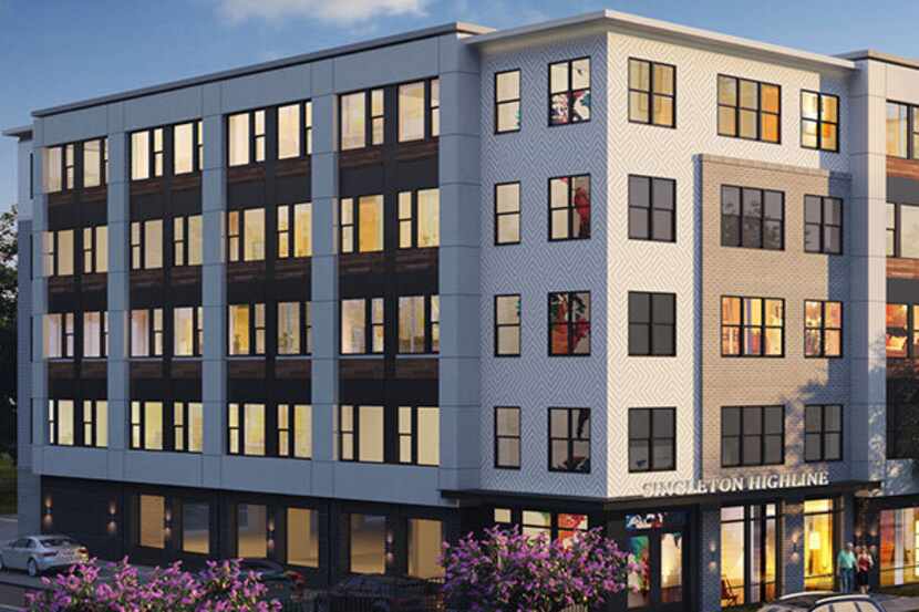 Developer Urban Genesis' Singleton Highline apartments are planned in West Dallas.