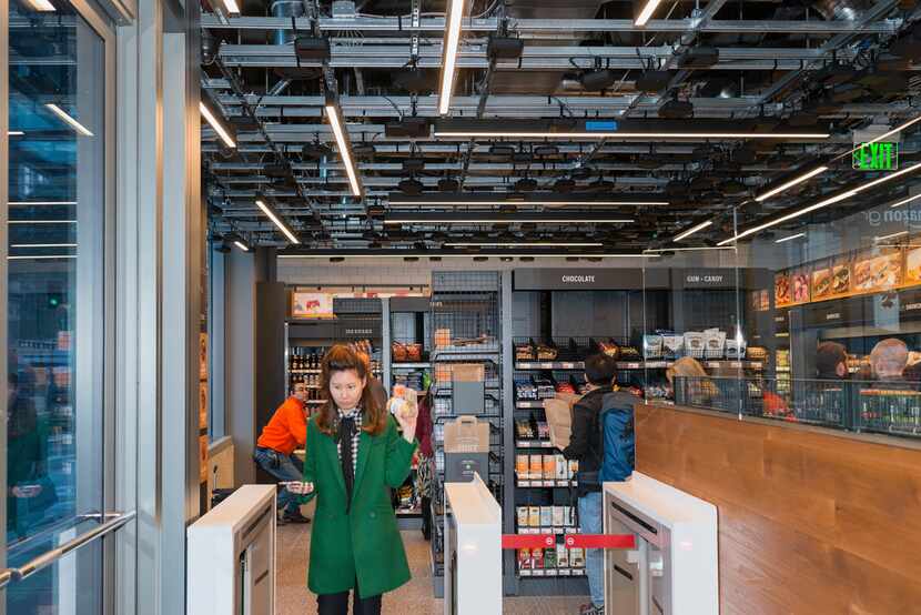 The Amazon Go store in Seattle, Sept. 19, 2018. The e-commerce giant uses its headquarters...