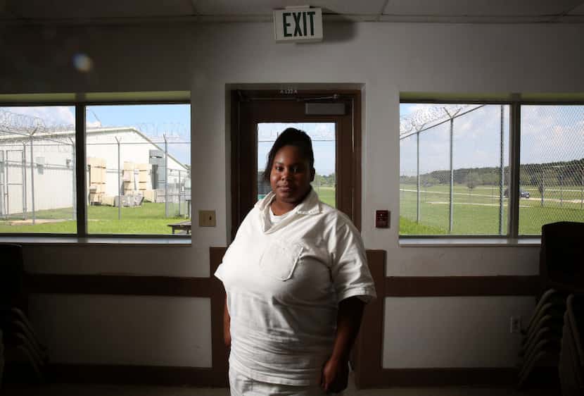 Anisha Walker at the Henley State Jail in Dayton on Sept. 1, 2016. At 14, Walker was sent to...