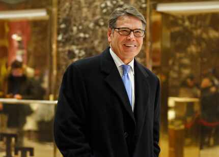 Energy Secretary-designate Rick Perry, visiting Trump Tower last month, is the right man for...