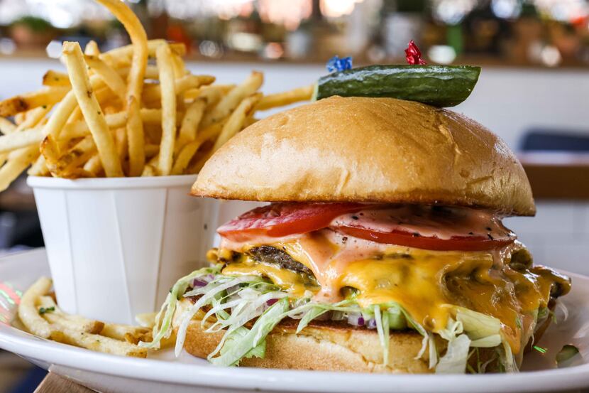 You want a burger? National Anthem, a new restaurant in downtown Dallas' East Quarter, has a...