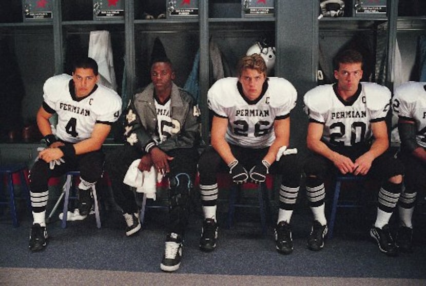 (L to r) JAY HERNANDEZ as Brian Chavez, DEREK LUKE as Boobie Miles, GARRETT HEDLUND as Don...