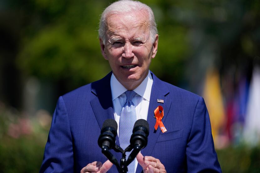 FILE - President Joe Biden speaks on the South Lawn of the White House, July 11, 2022, in...