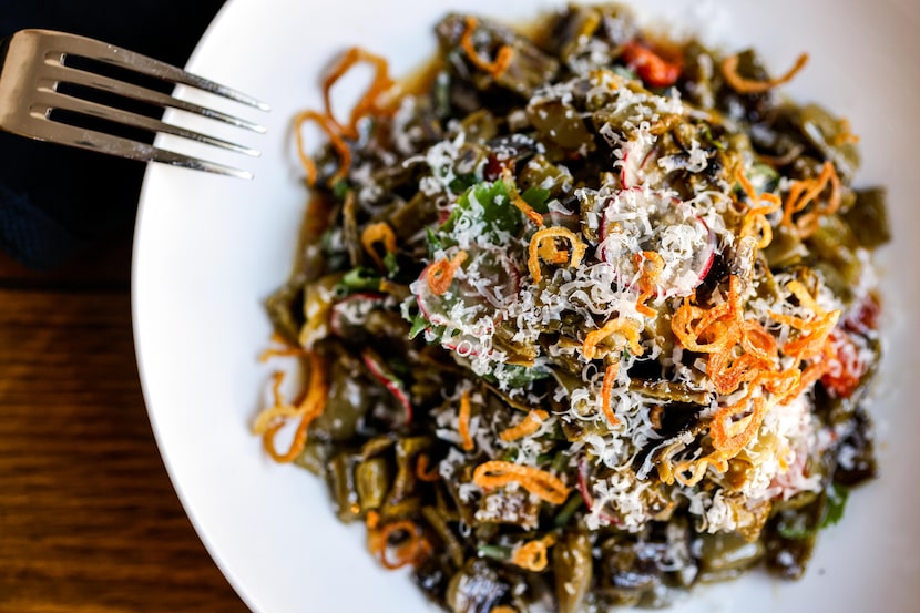 Nopales Salad at Modest Rogers Kitchen & Bar in Dallas