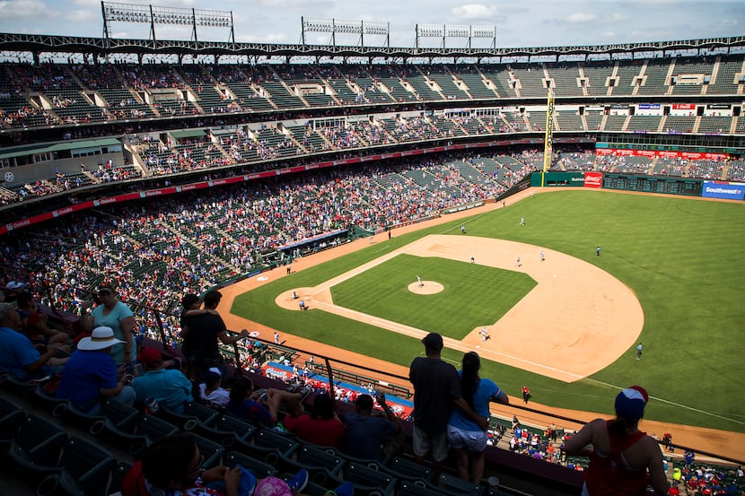 File photo of Globe Life Park in Arlington from 2017. (Smiley N. Pool/The Dallas Morning News)