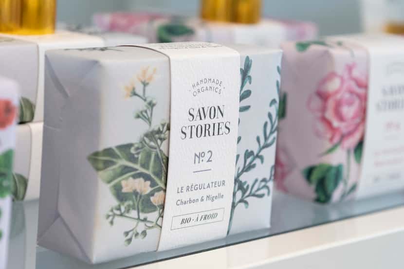 Soaps available at Marcel Market in the Bishop Arts District on July 18, 2019 in Dallas,...