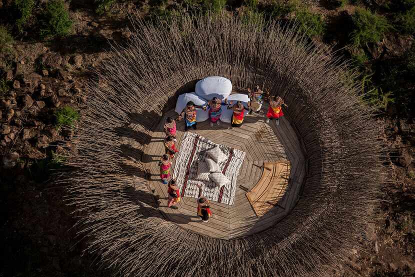Segera Retreat's Nay Palad bird nest-like star bed offers 360-degree views of Kenya's...
