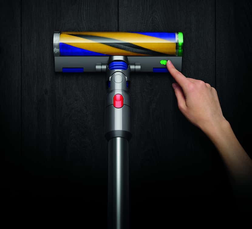 The Dyson V15 Detect's Laser Slim Fluffy cleaner head.