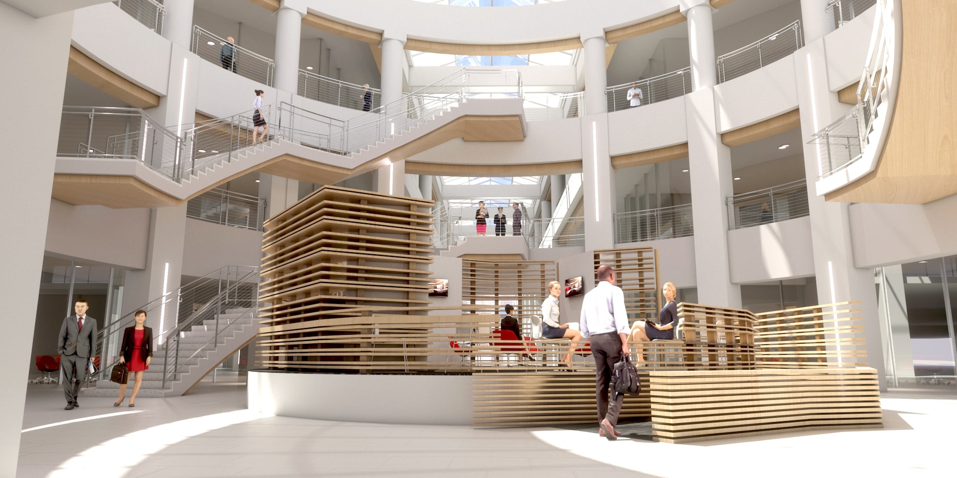 Original cluttered  interiors at the Penney campus will be getting a lighter touch by...