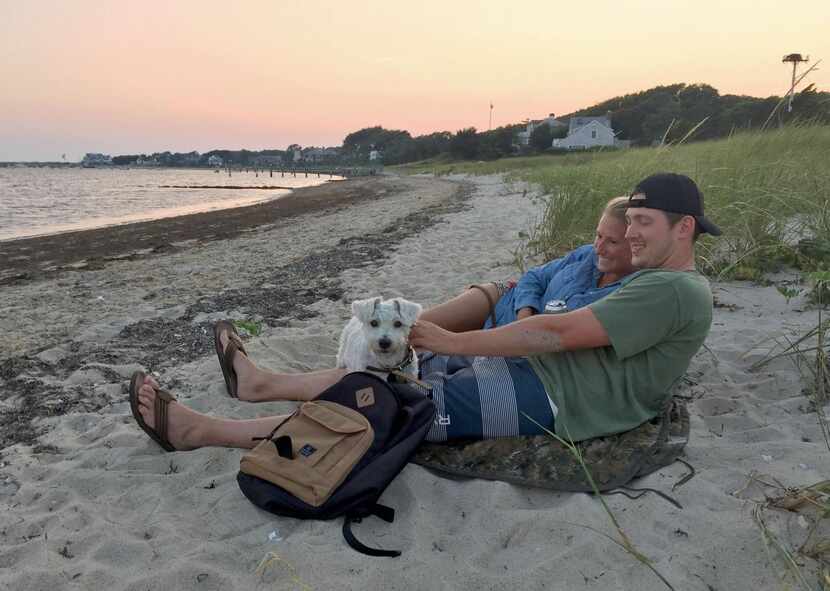 
The best thing about Hyannis is undoubtedly the beach, as this couple at Keyes Beach will...