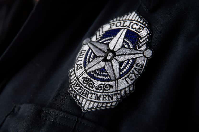 Dallas Police Department patch in the studio, Wednesday, June 28, 2017. (Tom Fox/The Dallas...