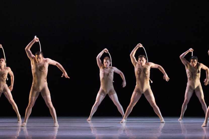 Dancers perform in Skin, choreographed by Andy and Dionne Noble, during a dress rehearsal of...