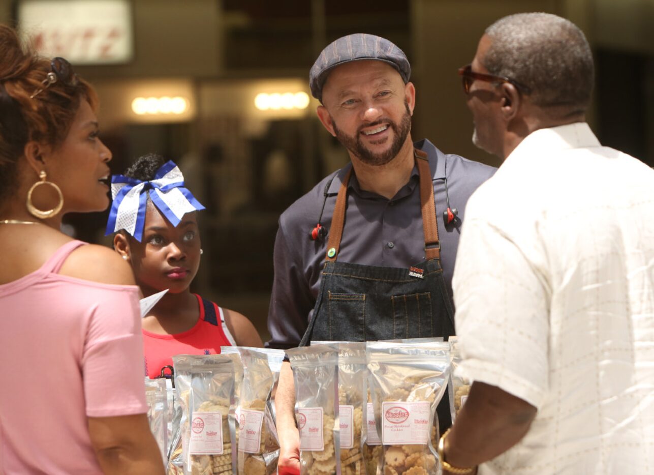 Clyde Greenhouse and Cynara Harrison, representing Kessler Baking Studio in Dallas, market...