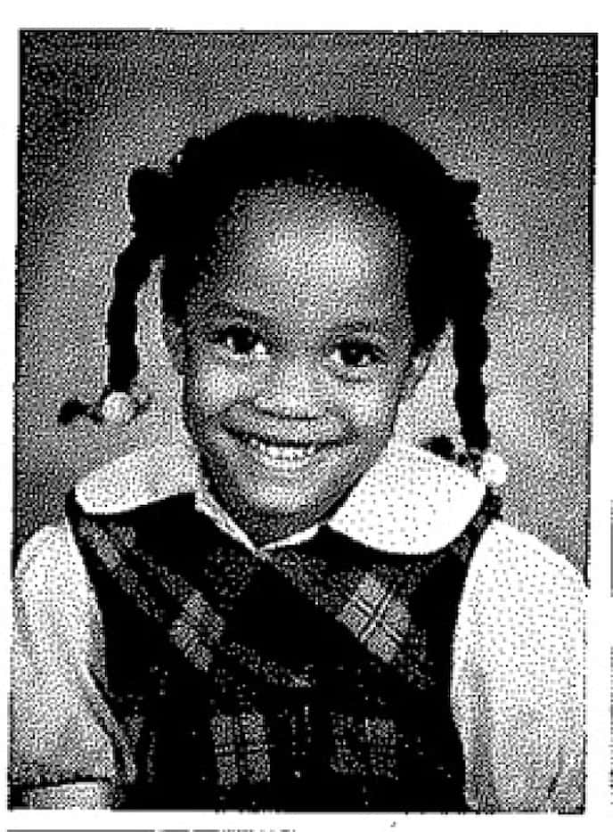 Rachel Lindsay in kindergarten at First Baptist Academy in Dallas circa 1990. Lindsay was...