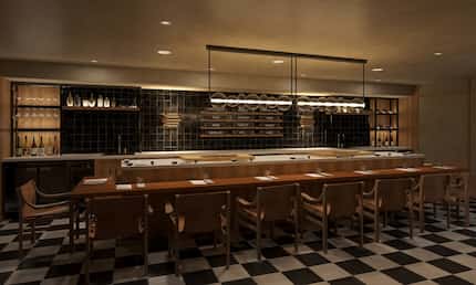 Sushi | Bar in Dallas opens in a basement in downtown Dallas on Dec. 1, 2023. The restaurant...