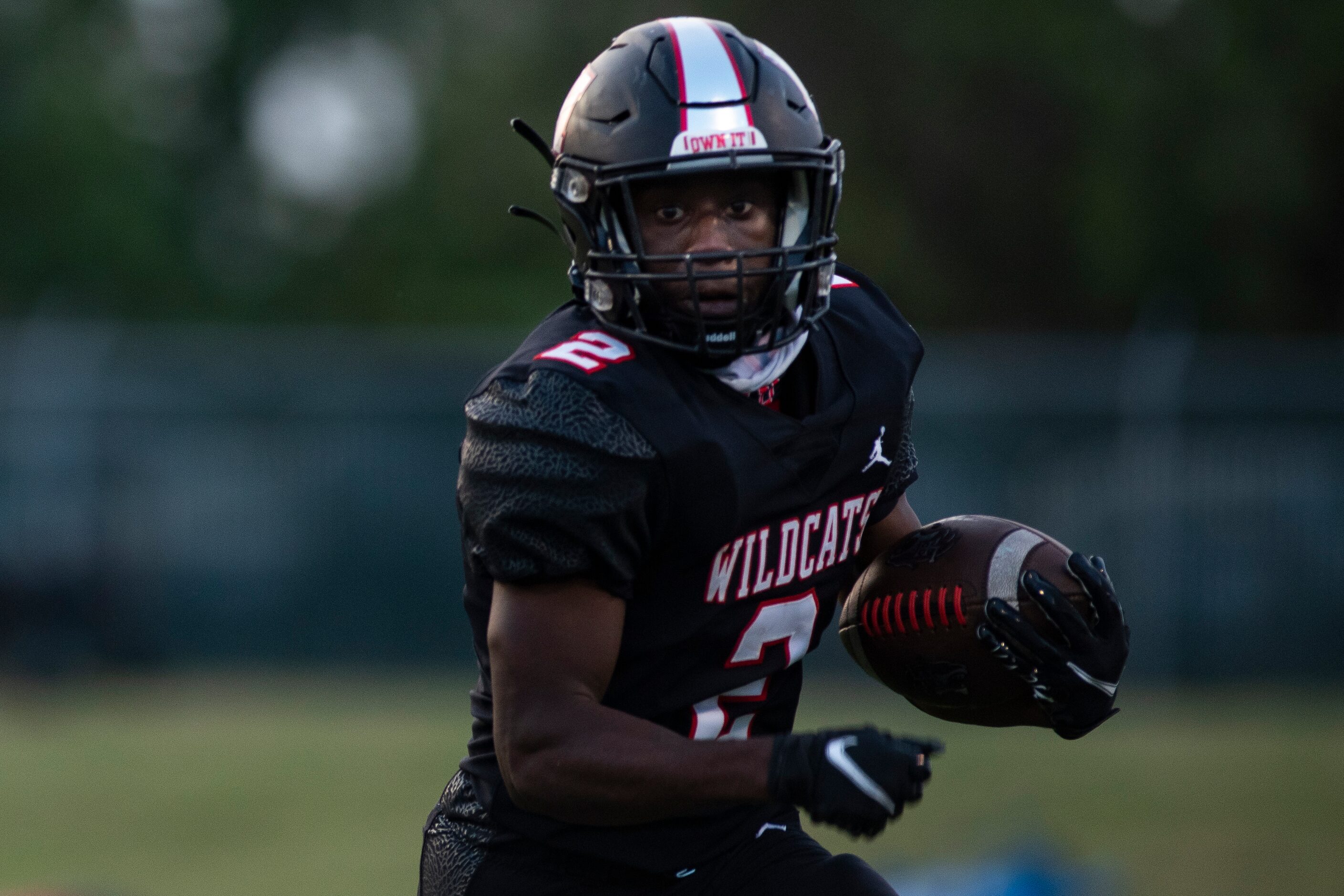 Lake Highlands senior Noelle Whitehead (2) looks to gain more yards during Lake HighlandÕs...