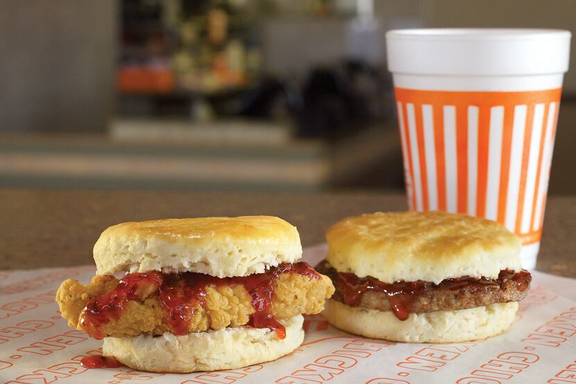 Whataburger has unveiled its summer newcomer: Spicy Strawberry chicken and sausage biscuits.