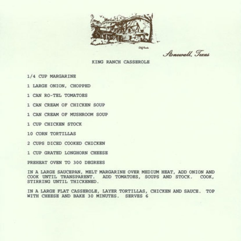 Lady Bird Johnson's King Ranch Casserole recipe