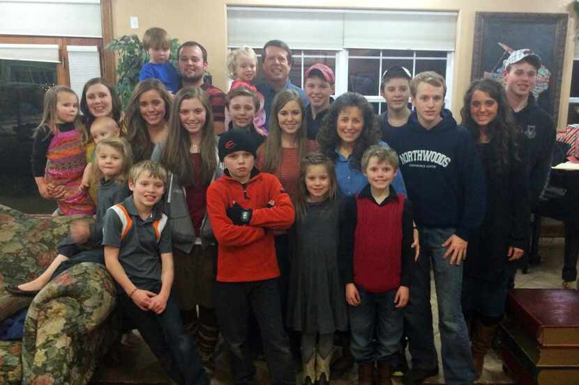 
The Duggar family is featured in the reality show “19 Kids and Counting.”
