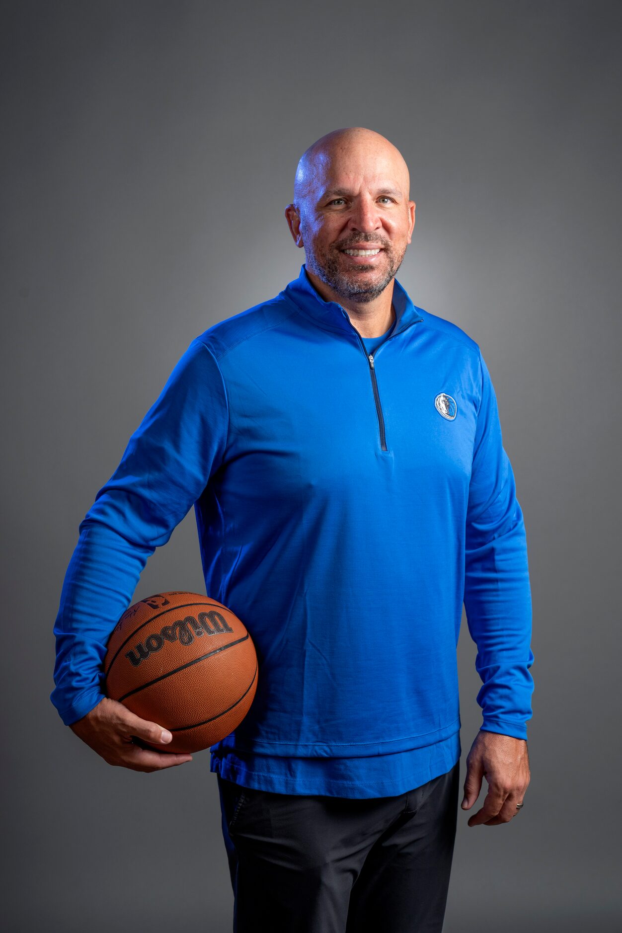 Dallas Mavericks head coach Jason Kidd poses for a portrait during the Dallas Mavericks...