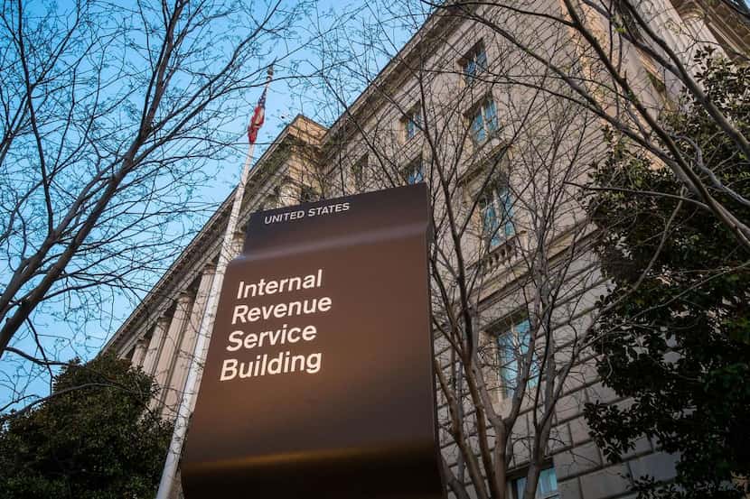 
FILE - In this April 13, 2014 file photo, the Internal Revenue Service Headquarters (IRS)...