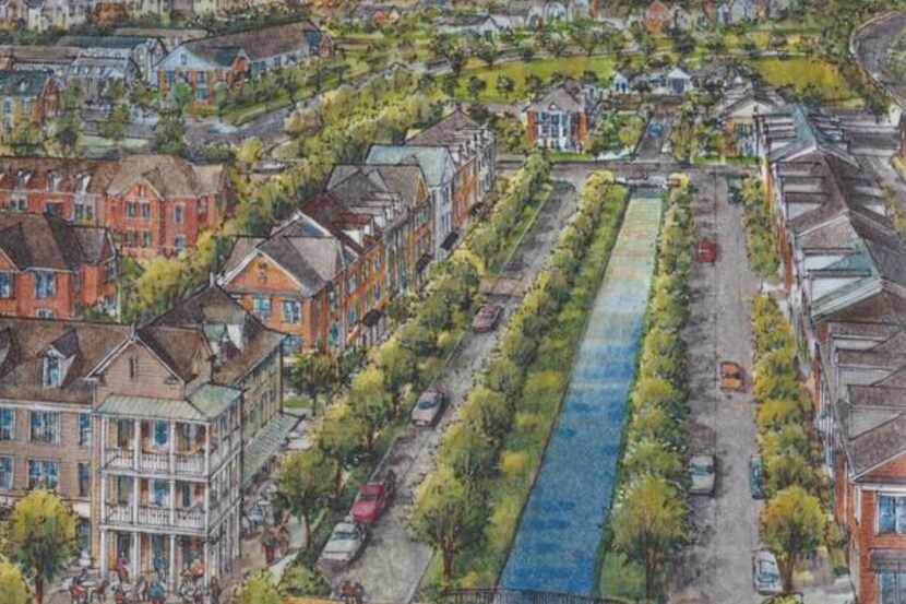 The Canals at Grand Park is envisioned with houses, townhomes, apartments and senior...