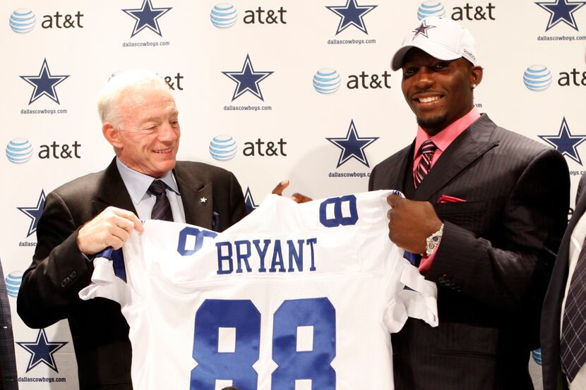 Before the Cowboys moved three spots up in the draft order to select Dez Bryant with the...