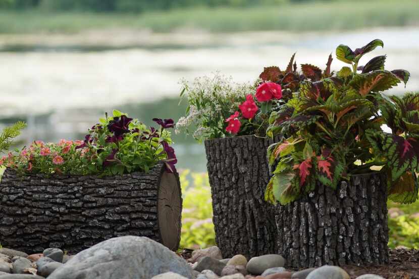 
Surreal Performance Planters by Nature Innovations in Kerrville look like real bark from an...