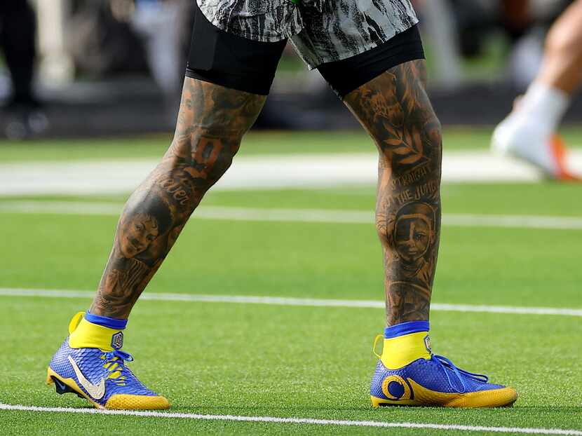 Zapatos de Odell Beckham Jr. en el Super Bowl LVI.