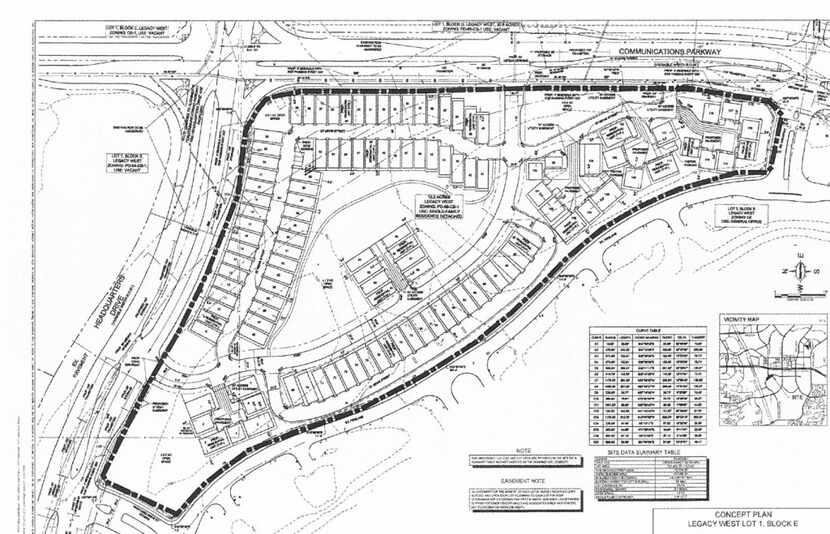  The new home community will surround a central greenspace. (City of Plano)