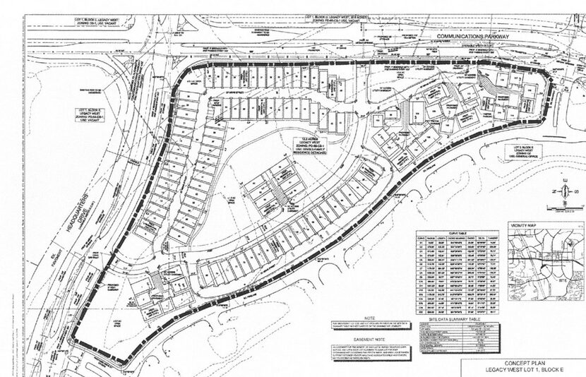  The new home community will surround a central greenspace. (City of Plano)