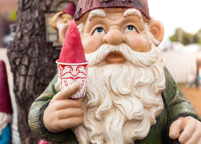 Gnome Cones are constructed to look like a hat.