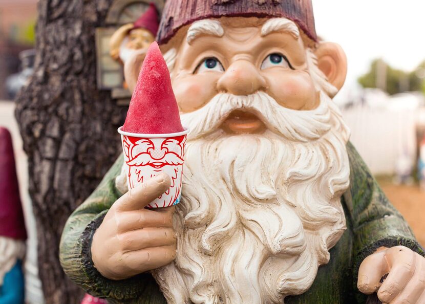 Gnome Cones features snow cones and ice pops.