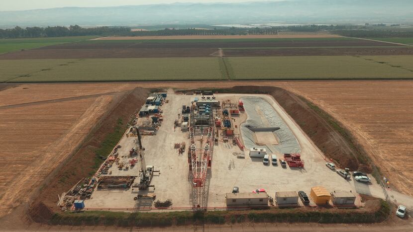 Zion's drilling site in Megiddo-Jezreel Valley in May 