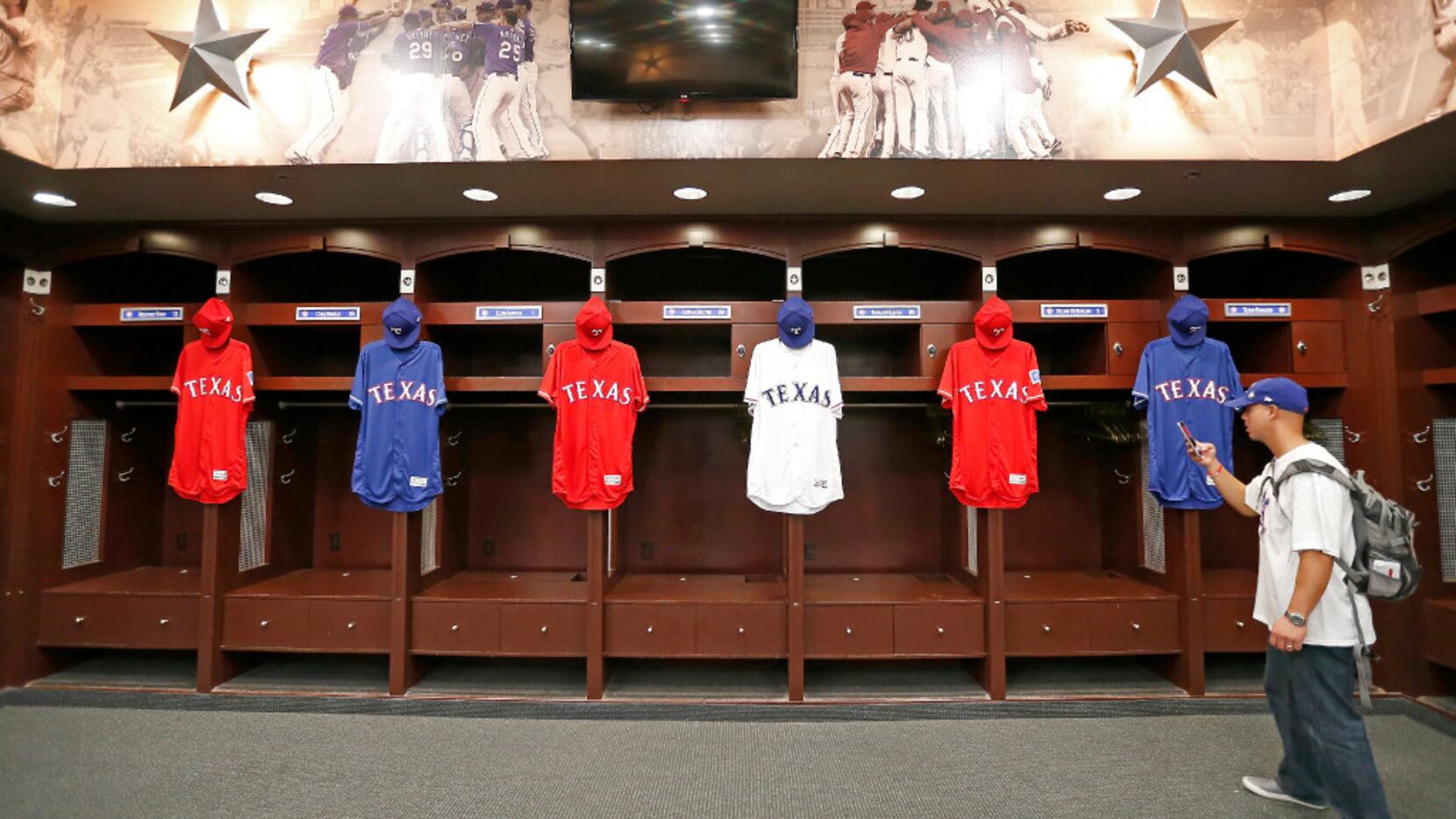 Photos: Rangers new 2020 uniforms revealed; players take BP at Globe Life  Field