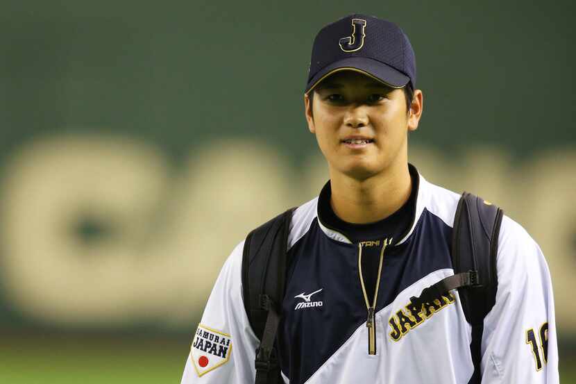 Shohei Ohtani on Nov. 15, 2014 during game 3 of the 2014 All Star Series between Japan and...