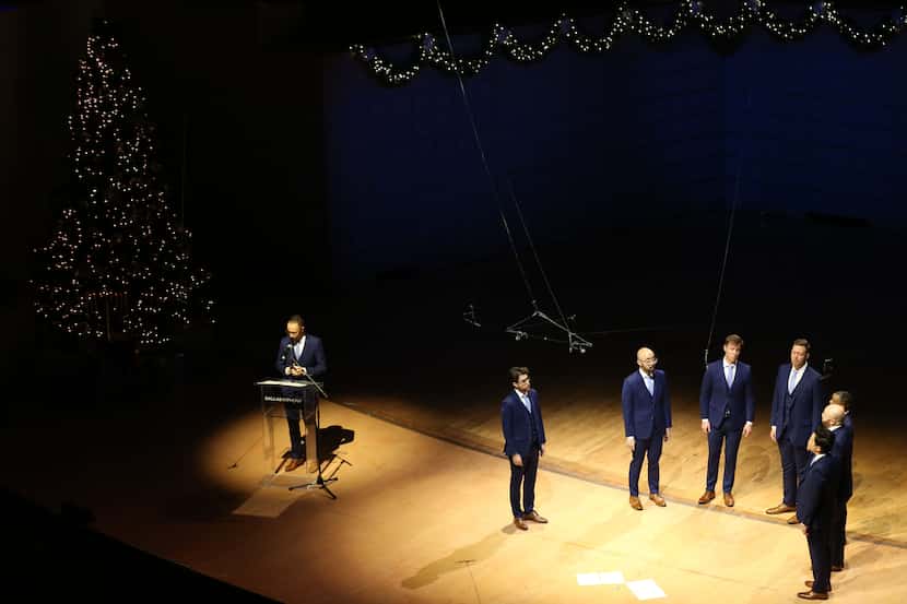 Cantus performs a Christmas concert at the Meyerson Symphony Center in Dallas on Dec. 6.
