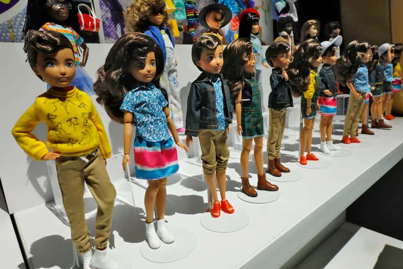 Creatable World dolls, by Mattel, were displayed at Toy Fair New York last month. 