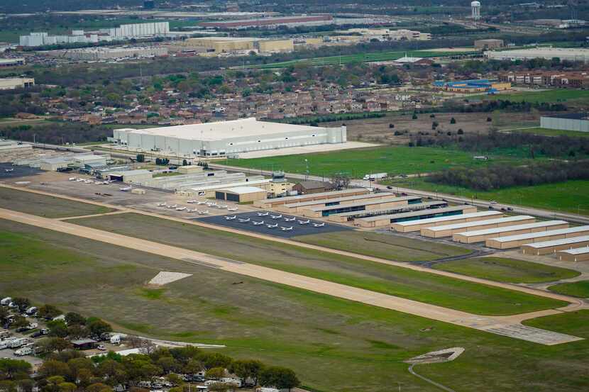 An aerial view of Grand Prairie Municipal Airport, which will host a vehicle show to raise...
