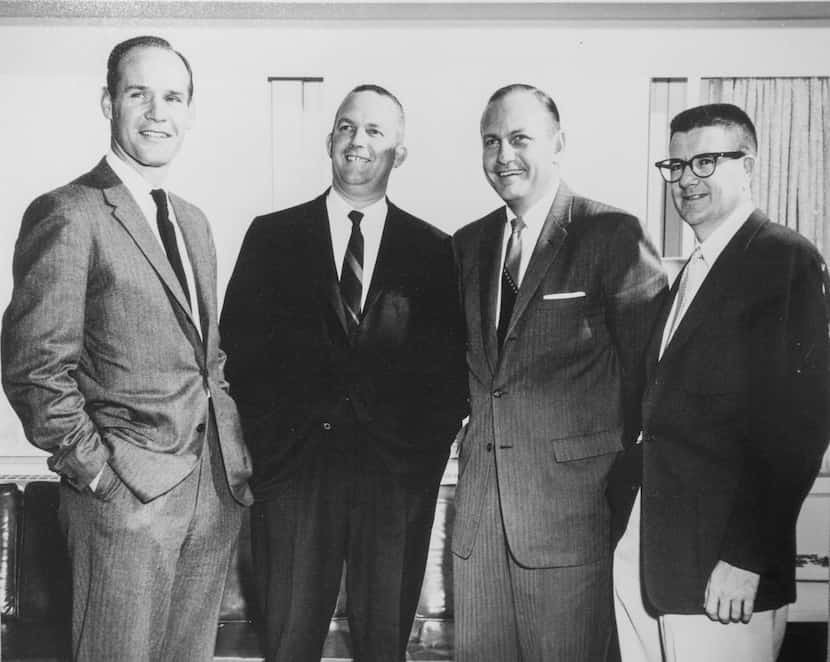 The early Dallas Cowboys "brain trust" - Tom Landry, Bedford Wynne, Tex Schramm and Clint...