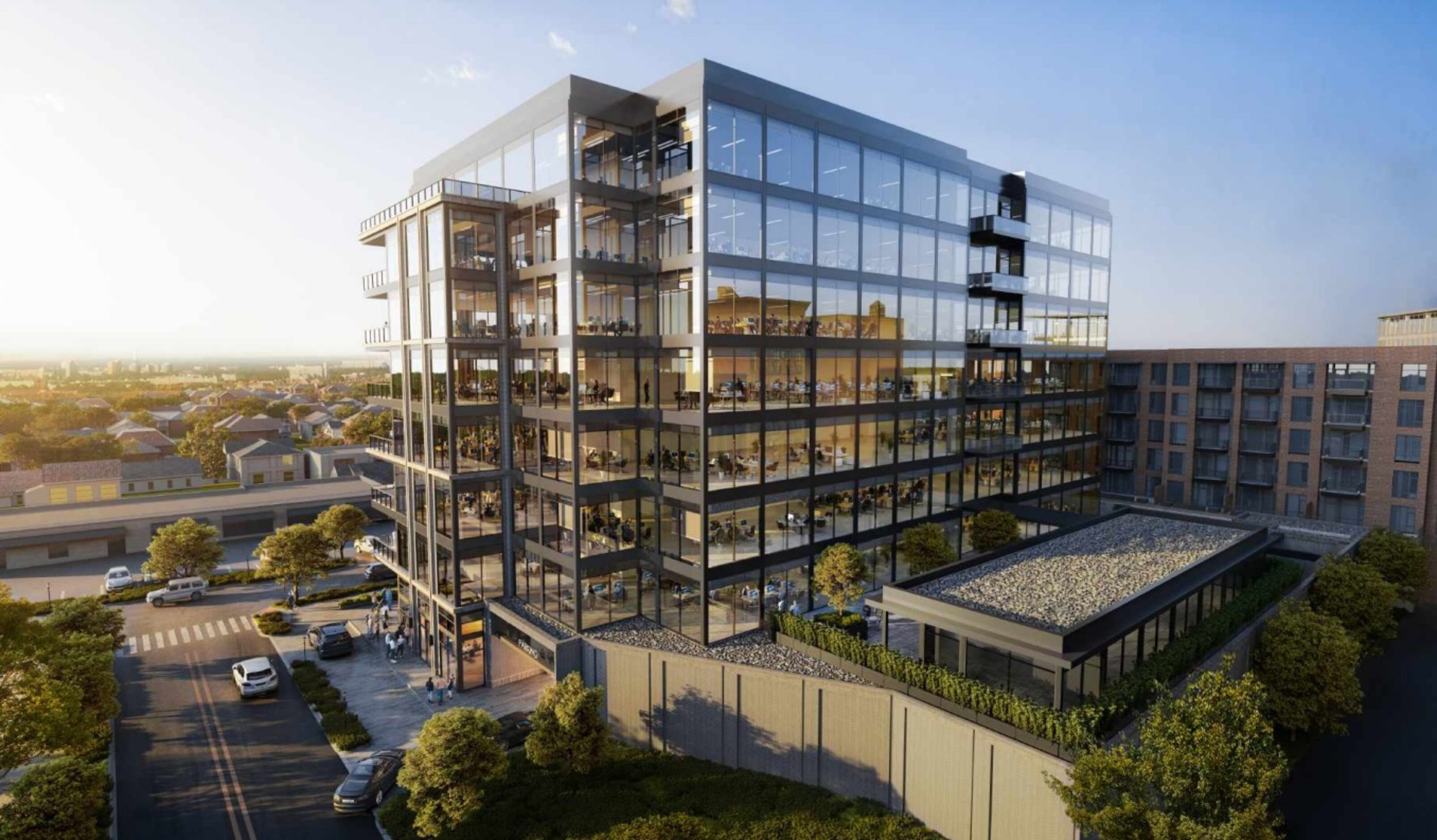 The eight-floor office building, dubbed Crescent Offices West, will span 170,000 square feet.