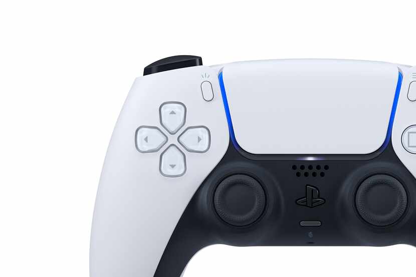 A close-up image of the DualSense Wireless Controller for the PlayStation 5.