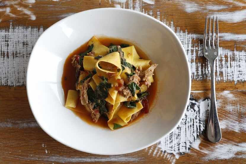 Pappardelle with braised rabbit at Gemma