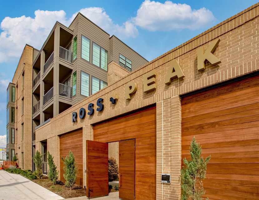 The recently completed Ross + Peak apartments at 4302 Ross are also for sale.