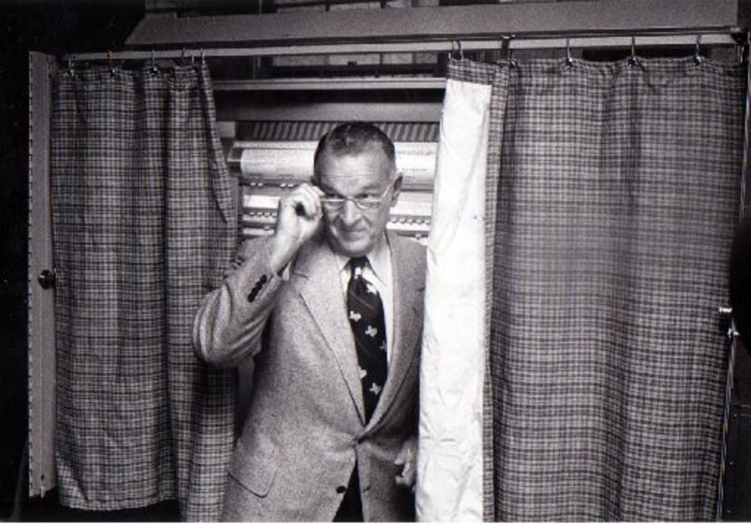 May 6, 1978: Bill Clements leaves a voting booth.