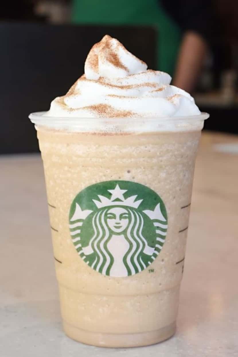 A blend of cinnamon dolce syrup, white chocolate mocha sauce, vanilla bean, Frappuccino®...